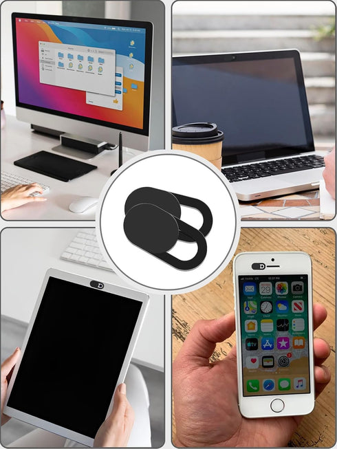 8 Pack 0.027in Webcam Cover Slide - Ultra Thin Camera Privacy Cover for Laptop, Desktop, PC, MacBook Pro, iMac, Mac