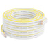 14AWG Speaker Wire 25 FT, 14/2 Gauge Audio Wire for Car Speakers, Home Theater, White Jacket with Yellow Marker