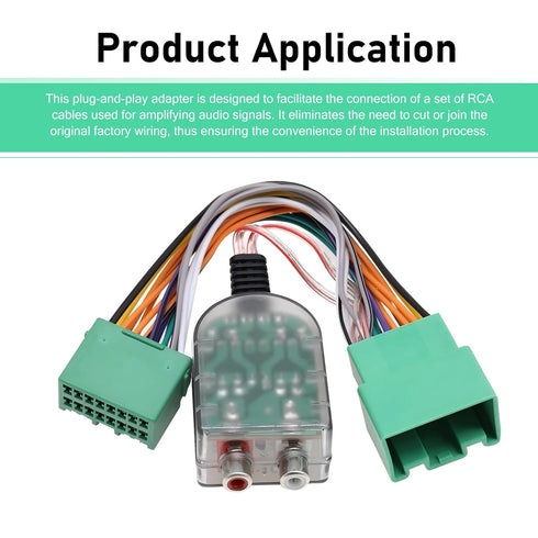 Culycey Add A Subwoofer Amplifier Wire Harness, Subwoofer Amplifier Adapter, Add an Amp Wiring Harness, Compatible