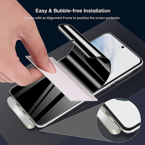 Samsung Galaxy S24 Ultra Privacy Screen Protector 2 Pack, 6.8" Anti-Spy Flexible Film, Full Coverage, Sensitive Touch,