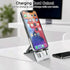 Ceemiaa 16-13 S24-S8, Foldable Aluminum Phone Stand Adjustable Desk Holder for Travel & Office, Compatible with iPhone