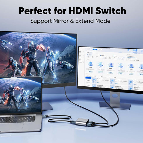 1FT 2-Pack,1Feet 2.0 4K 12 inch 3D, 2.2 PS4/PS5, Short HDMI Cable HDMI Cable Short High Speed HDMI Shielded Cord