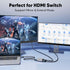 1FT 2-Pack,1Feet 2.0 4K 12 inch 3D, 2.2 PS4/PS5, Short HDMI Cable HDMI Cable Short High Speed HDMI Shielded Cord