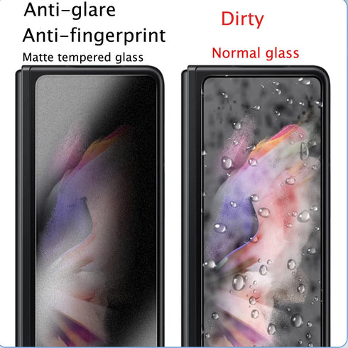 2+1 Pack Privacy Screen Protector for Samsung Galaxy Z Fold 5 5G 2023 - Anti-Peep, 2PCS Outside + 1PCS Inside