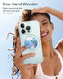 Typecase Magnetic Phone Grip Holder: Adjustable Finger Ring Kickstand with MagSafe Adapter Ring, Compatible with iPhone
