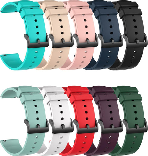 Colorful Bands Compatible for VRPEFIT IDW13 Smart Watch Wristbands, Silicone Adjustable Replacement Band Straps for VRPEFIT IDW13 Smart Watch for Men&Women