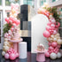 Jnbasdffb 7.2 Abstract Geometric Wedding Arch Cover,Stretchy Spandex Arch Backdrop Stand Covers FT,Blue Beige Gradient