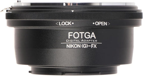 FocusFoto X-H2,X-H2S,X-T5,X-T4,X-E4,X-T200,X-A20,X-T30 II,X-Pro3,X-S10,X-S20,X-E2S FOTGA AI(G)-FX Adapter for Nikon
