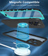 Design Waterproof Case for iPhone 14 Pro, Phone Case with Screen Protector, 6.1'', Turquoise