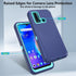 TCL 20XE 5087Z Phone Case - Asuwish Hybrid Rugged Shockproof Hard Protective Drop Proof - Blue