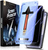 MAGIC JOHN Privacy Glass Screen Protector 2 Pack for Samsung Galaxy S24 Plus, 6.7", Anti-Scratch, Bubble Free, Case