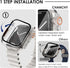 Ultra Look - Fullife 2 in 1 Compatible with Apple Watch Case Series 6 44mm, Waterproof Screen Protector, Front & Back