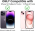 Matte Privacy Screen Protector for iPhone 14ProMax and iPhone 15Plus, Anti-Glare Tempered Glass Film