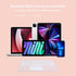 Wireless Bluetooth Keyboard with Touchpad - 10 Inch Round Key Wireless Keyboard, Rechargeable Ultra Slim Portable