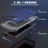 IDweel Galaxy Note 8 Case - Blue Shockproof Slim Hybrid Heavy Duty Protection Cover for Galaxy Note 8