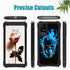 for TCL ION X Case, Heavy Duty Rugged Hard PC & Soft TPU Bumper with Glass Screen Protector for TCL ION X/ION V/40Z -