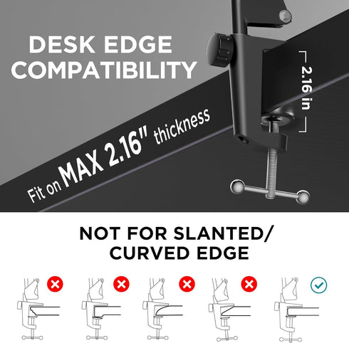 InnoGear 10" Overhead Phone Mount with Ring Light, LED Selfie Ring Light for Desk with Phone Holder and Remote Canvas