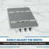 Multiple Laptop Holder Vertical Stand, Adjustable Vertical Stand Holds 5 Devices, Fits All Laptops and Tablets