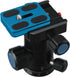 Frienda 2 1/4''-20 Head(Blue,Pu50) Pieces Metal Quick Release Plate with Camera Screw Tripod Mount Plate Fits Standard