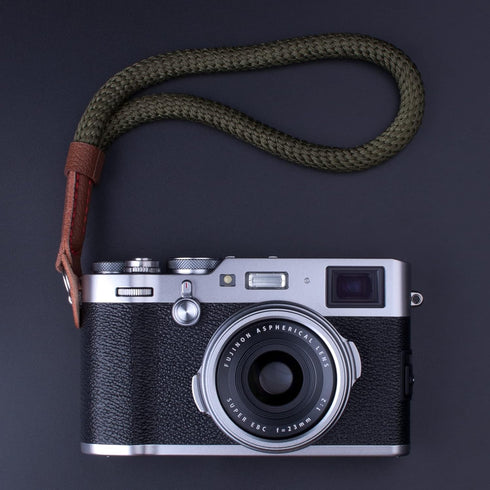 Green Soft Camera Wrist Strap, Hand Strap Compatible with Fujifilm X-T30, X-T4, X-T3, X100F, and More