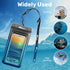 Waterproof Phone Case and Lanyard - Excellent Protection Floats in The Water (Black)