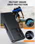 Vizvera Black Shockproof Silicone Wallet Case for Samsung Galaxy Z Fold 6, RFID Cards Holder, Camera Cover
