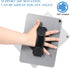 Hpmjz 360 7-11" Tablet Stand with Hand Strap Degree Rotating Sticky Tablet Stand Fastening Handle Grip with Adhesive