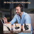 Trucker Bluetooth Headset, Wireless Headset with Mic, Bluetooth Headset with Dual Noise Cancelling Microphone & Mute