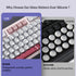 CaseBuy Desktop(110 Pack) Glass Keyboard Cover Stickers for Long Nails - Ultra Clear Raised Keyboard Stickers
