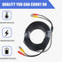 150ft Black BNC Video Power Siamese Cable for Analog AHD CVI CCTV Systems