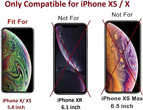 PureGear HD Clear Tempered Glass Screen Protector for iPhone Xs/X with Self Alignment Tray, Touch Sensitive
