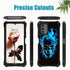 Nokia G310 Case with Glass Screen Protector, 360 Full-Body Shockproof Hard PC & Soft TPU Bumper - Blue Skull 5G 2023.