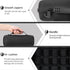 co2CREA Hard Travel Case for JBL Flip 6 FLIP 5 Waterproof Portable Bluetooth Speaker (Black Case + Inside Black)
