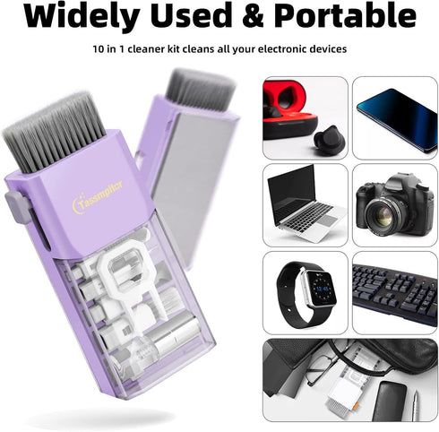 Laptop Screen Keyboard Cleaner Kit - 10-in-1 Electronics Cleaning Tool for MacBook iPad iPhone Pro, Tablet, PC Monitor