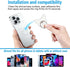 Kinizuxi 2PcsTransparent Diamonds,360Rotation Phone Ring Holder Grip, Clear Butterfly Cell Phone Ring Holder Stand