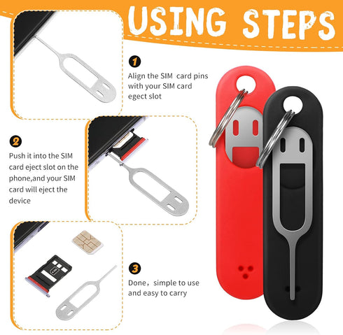 TOODOO 4 Sim Card Removal Tool Phone Chip Remover Unlock Chip Sim Card Tray Eject Pin Tool Needle Opener Ejector