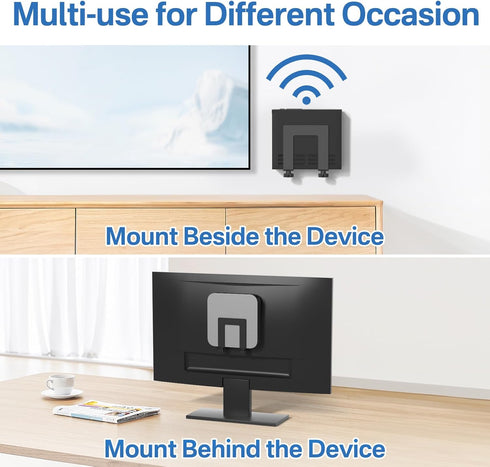 Chunxiao Adjustable Wall Mount for Cable Box | Router Mount | Modem Mounts, Cable Box Mount Behind TV for Streaming
