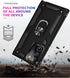 ADDIT Case for Samsung Note 20 Ultra, Military Grade with Ring Car Mount Kickstand, Black