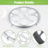 ACROPIX Universal 8" Car Speaker Grills Cover, Round 8 Inch Audio Speaker Subwoofer Guard Protector Case, Silver Tone
