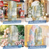 LFoveYuamer 7.2 Ft Arch Backdrop Cover, Yellow Sage Green Grey Decorative Wedding Arch Covers Spandex Fitted, Modern