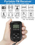 ZHIWHIS Mini Portable FM Radio, Stereo LCD Digital Display Pocket Walkmen Receiver with Earphone, AAA Battery Operated