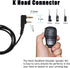 SAMCOM 1 Pcs Speaker Mic for Walkie Talkies, 2 Pin Handheld Shoulder Mic for Baofeng UV-5R Retevis Radios,