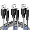 Micro USB Charging Cable 10/10/10FT, 3 Pack Nylon Braided Charger Cables for Samsung, Nexus, LG, Smartphones, Tablets