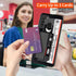 Rossy for Samsung Galaxy A21 Wallet Case with Card Holder, Dual Layer Hybrid Soft Silicone Hard PC with Kickstand