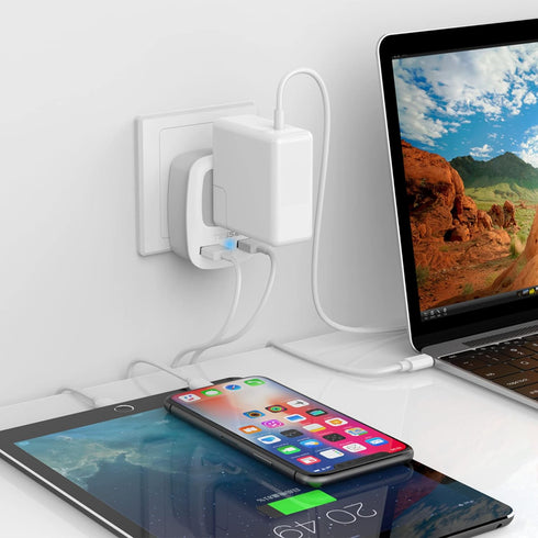 TESSAN European Travel Plug Adapter, International Power Plug with 2 USB Ports, Type C Charger for US to Europe