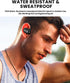 Open Ear Bluetooth 5.3 Headphones, 30H Playback, Lightweight Wireless Earbuds with Ear-Hook for Running, Black