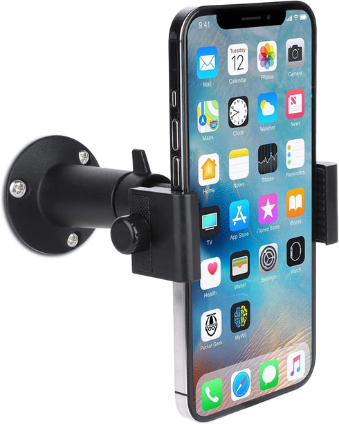 iTODOS Wall Mount Phone Holder Bracket with 360° Adjustable Mount for iPhone/Nexus/LG Smart Phones and GPS, Compatible