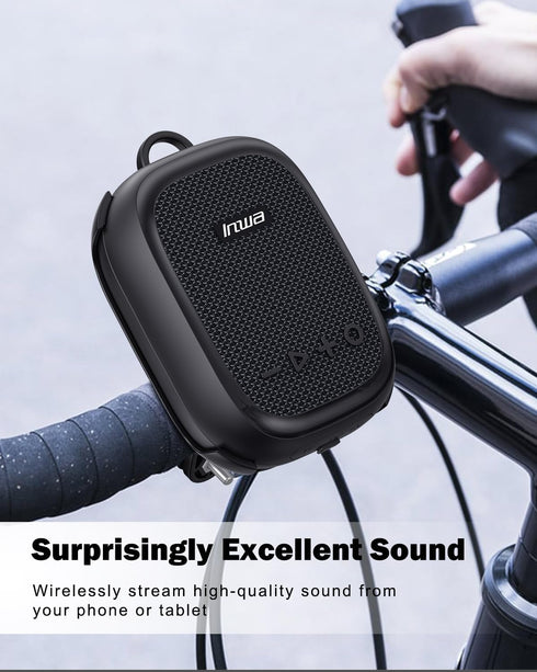 Inwa IP67 Portable Bluetooth Speaker for Bike, Waterproof Wireless Traveling Bicycle Speakers, TWS Mini Outdoor