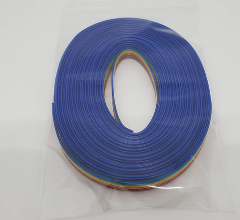 Pc Accessories - Connectors Pro 6P 20 Feet IDC 20' Rainbow Color Flat Ribbon Cable for 2.54mm Pitch Connectors (6P-20FT)