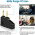 Airplane Headphone Adapter with 2.5mm to 3.5mm Male Audio AUX Cable, Golden Plated 3.5mm Jack for Airplane